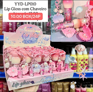 Lip Gloss com Chaveiro Yoyo Maquiamor YYD-LP010