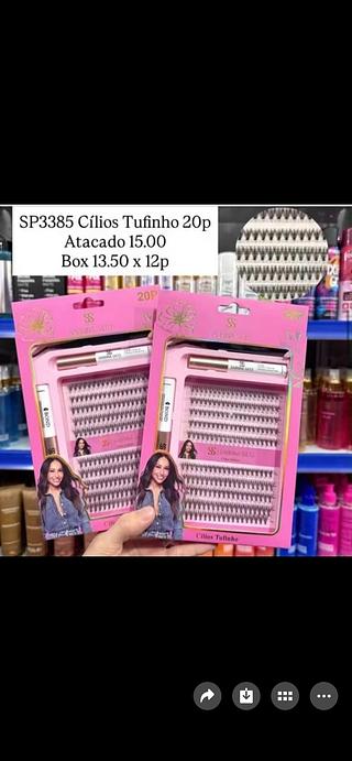 cilios sabrina sato tufinho com caneta cx com 12