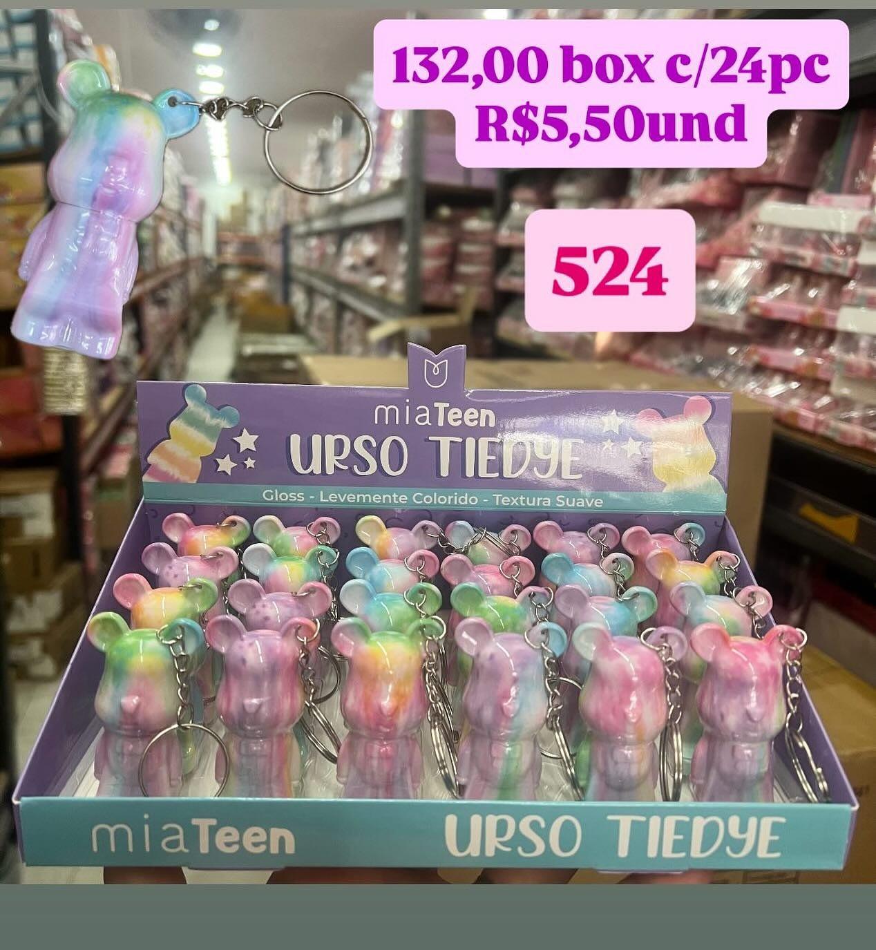 Lip Gloss Urso Tiedye MiaTeen
