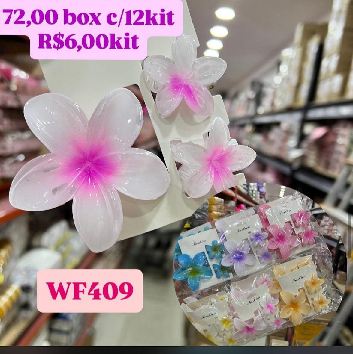 Kit Presilhas de Cabelo Flor WF409