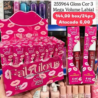 Gloss Cor 3 Mega Volume Labial Fabulous Soul 4ml 255964