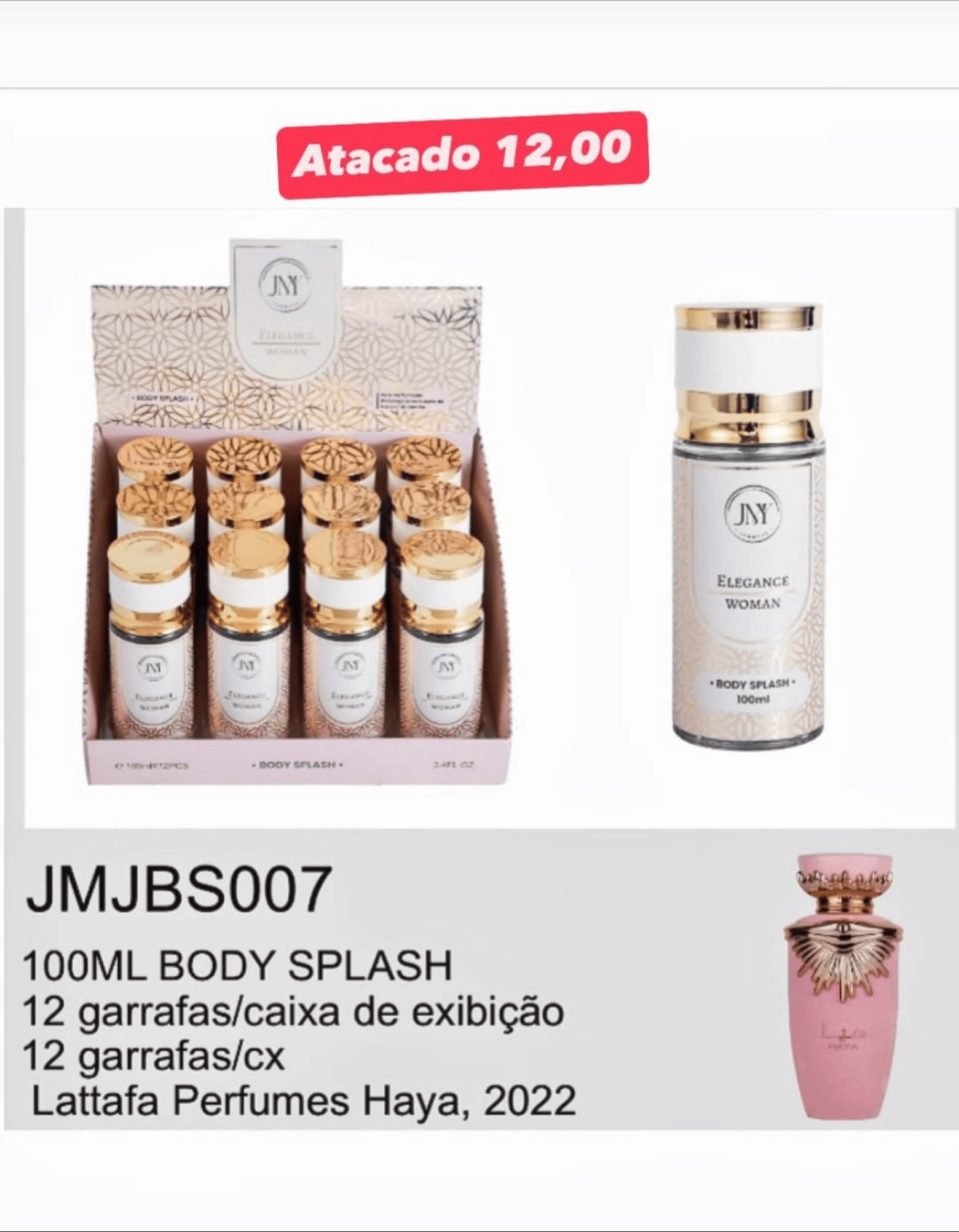 Body Splash Elegance Woman 100ml JMJBS007