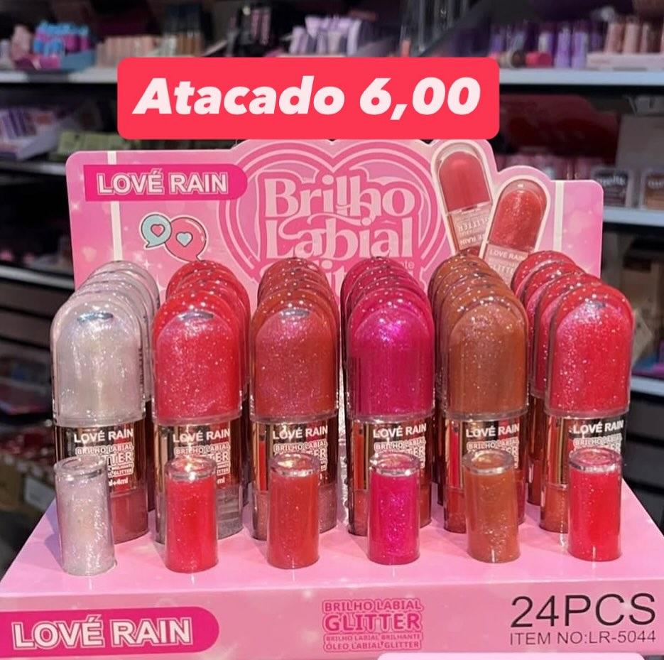 Brilho Labial Glitter Love Rain LR-5044