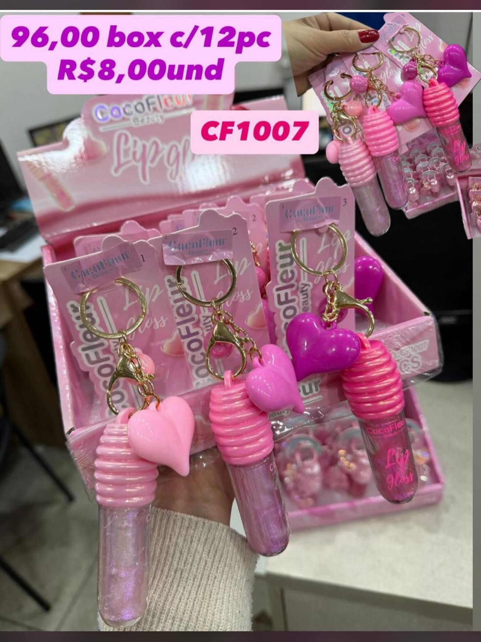 Lip Gloss CocoFleur Beauty com Chaveiro CF1007