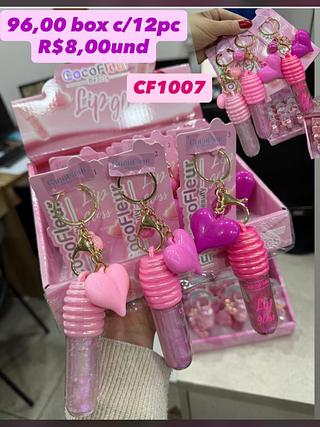 Lip Gloss CocoFleur Beauty com Chaveiro CF1007