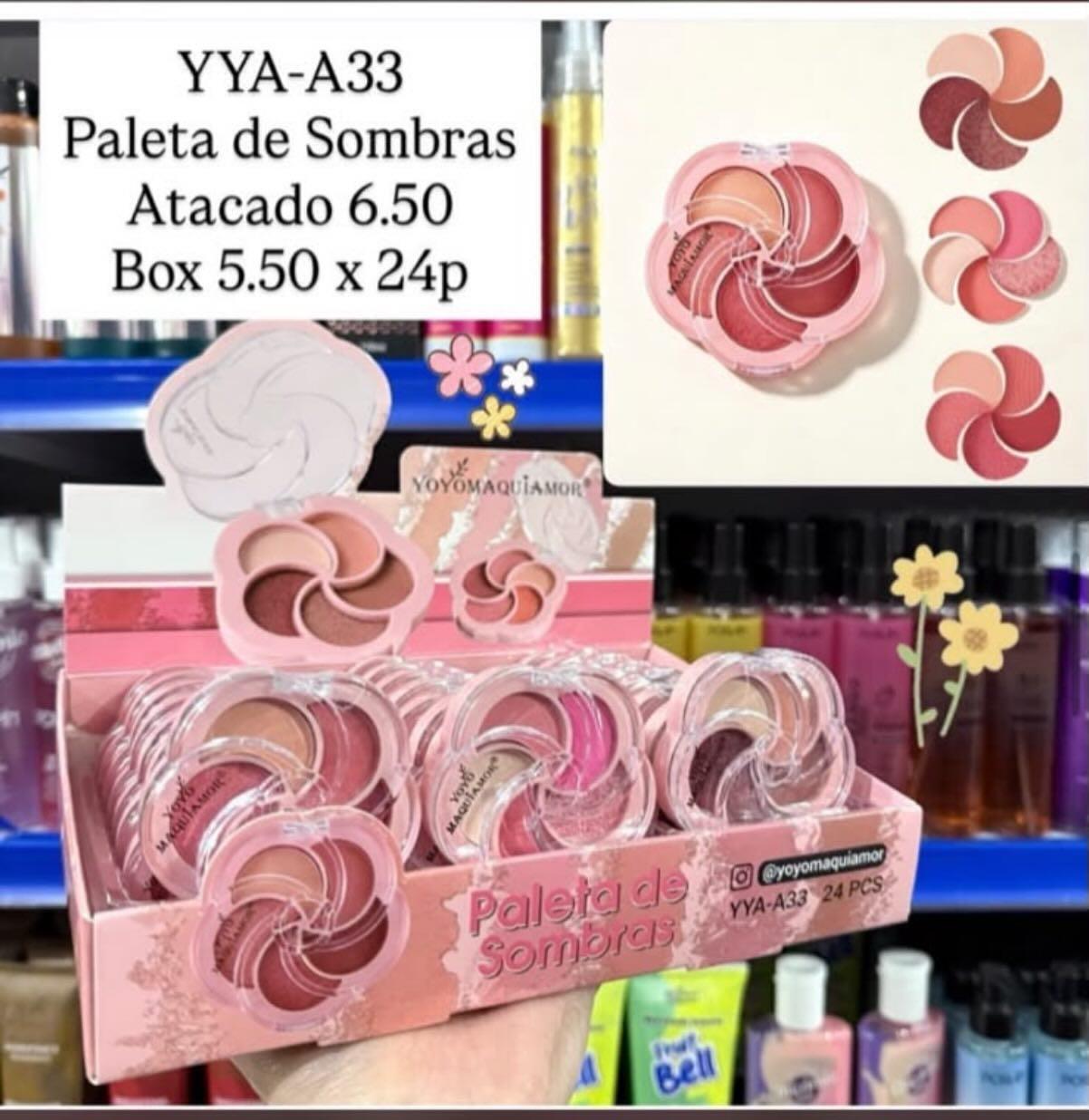 Paleta de sombras em espiral
