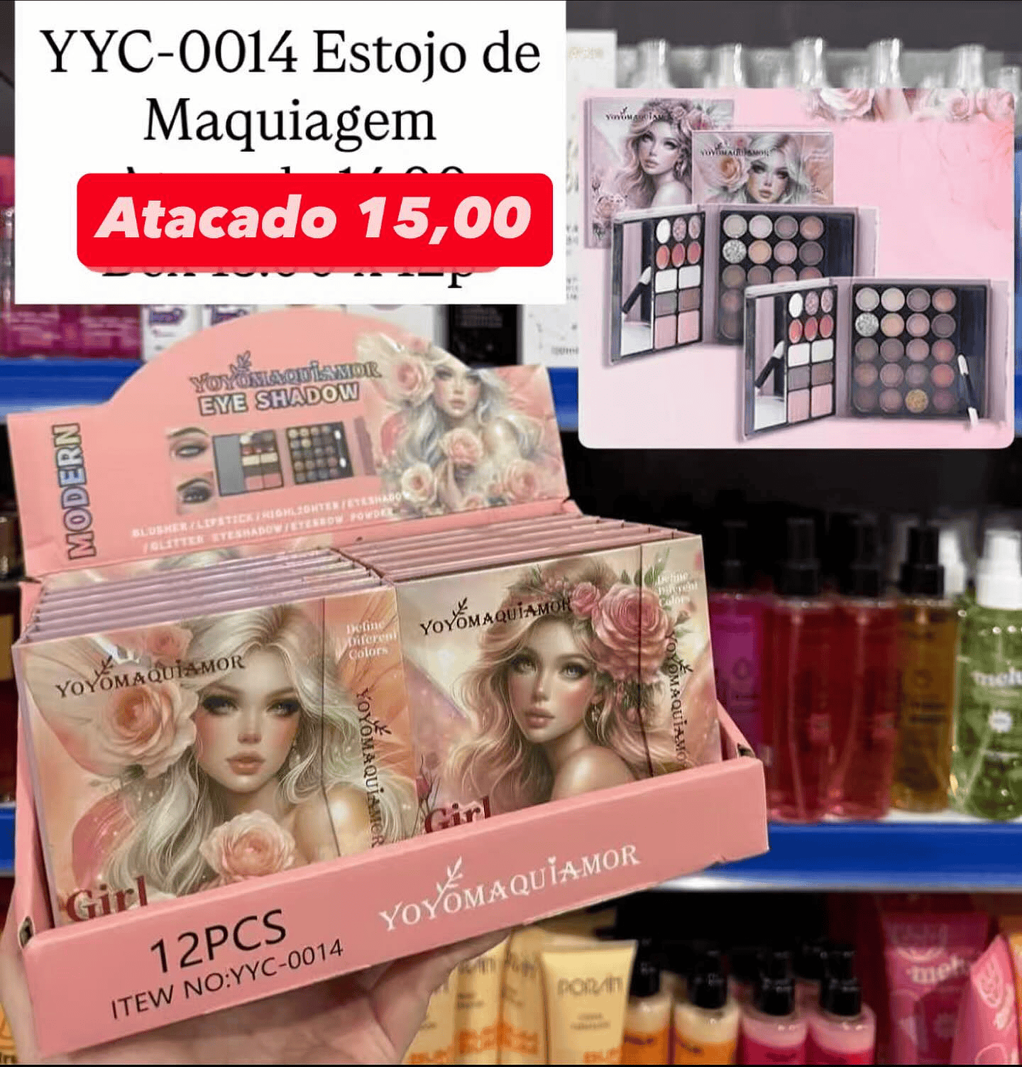 Estojo de Maquiagem Yoyo Maquiamor YYC-0014