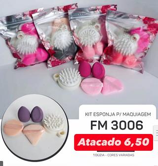 Kit de Esponja para Maquiagem FM 3006