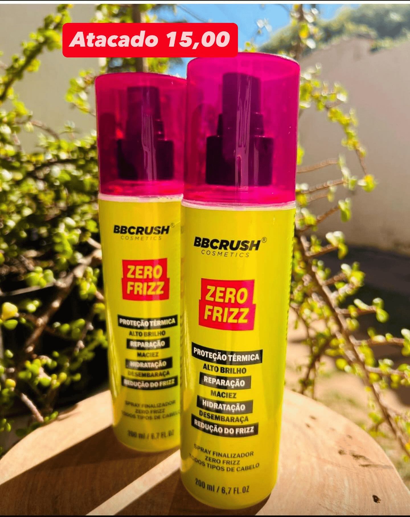 Spray Finalizador Zero Frizz BBCRUSH Cosmetics 200ml