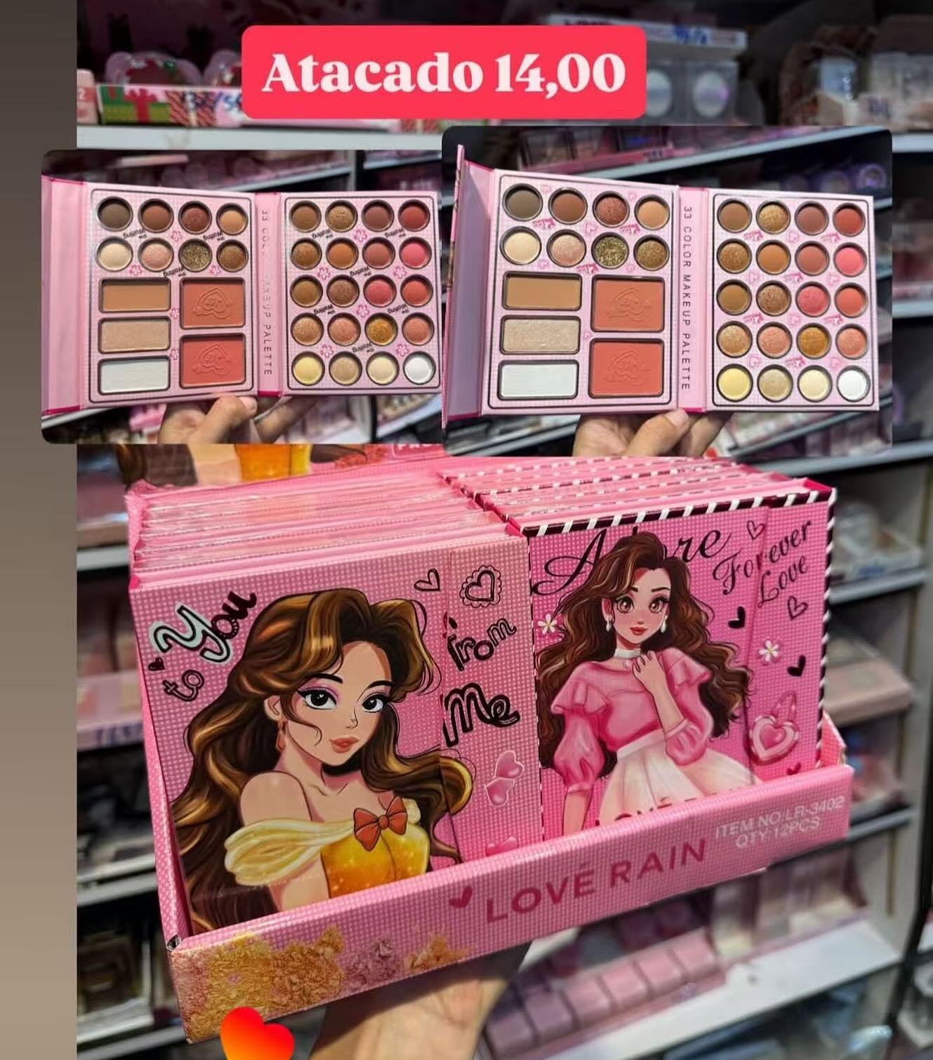 Paleta de Maquiagem Love Rain 33 Cores LR-3402