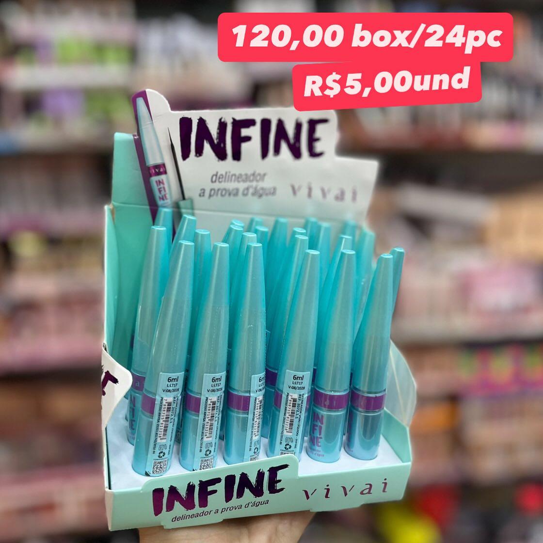 Delineador Líquido à Prova d'Água Infine Vivai 6ml