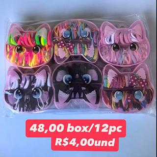 Kit de Elásticos de Cabelo com Estampas de Animais