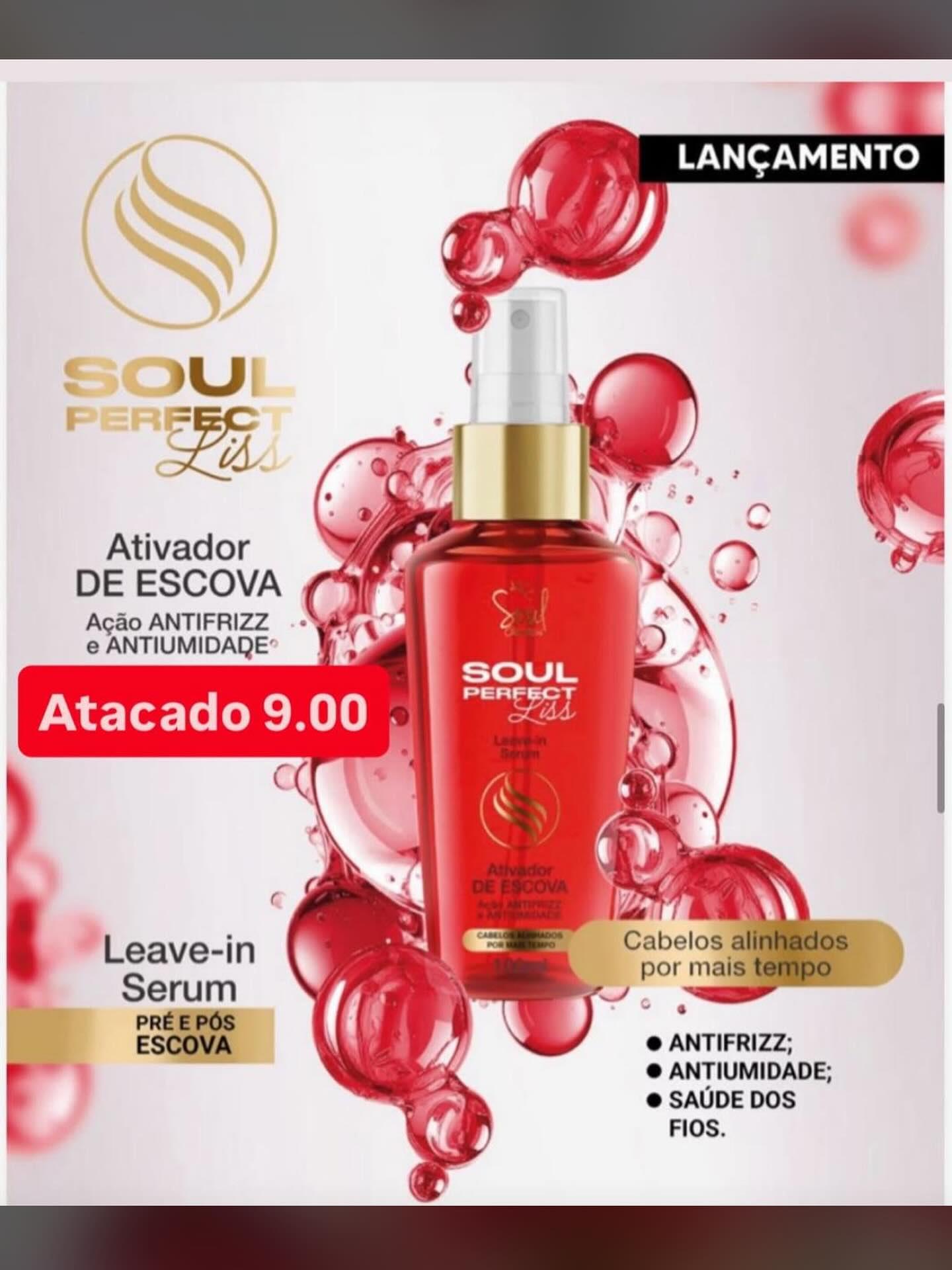 Ativador de Escova Leave-in Serum Soul Perfect Liss 100ml