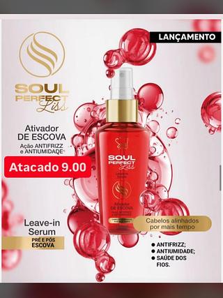 Ativador de Escova Leave-in Serum Soul Perfect Liss 100ml
