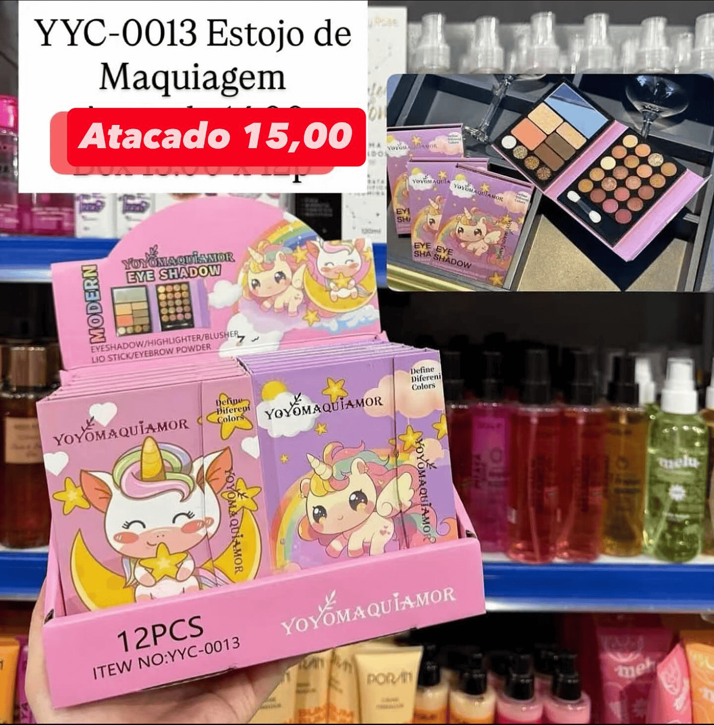 Estojo de Maquiagem Yoyo Maquiamor YYC-0013