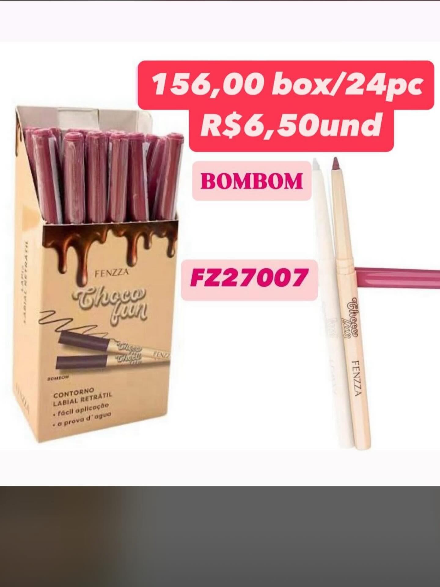 Contorno Labial Retrátil Fenzza Choco Fun Bombom FZ27007