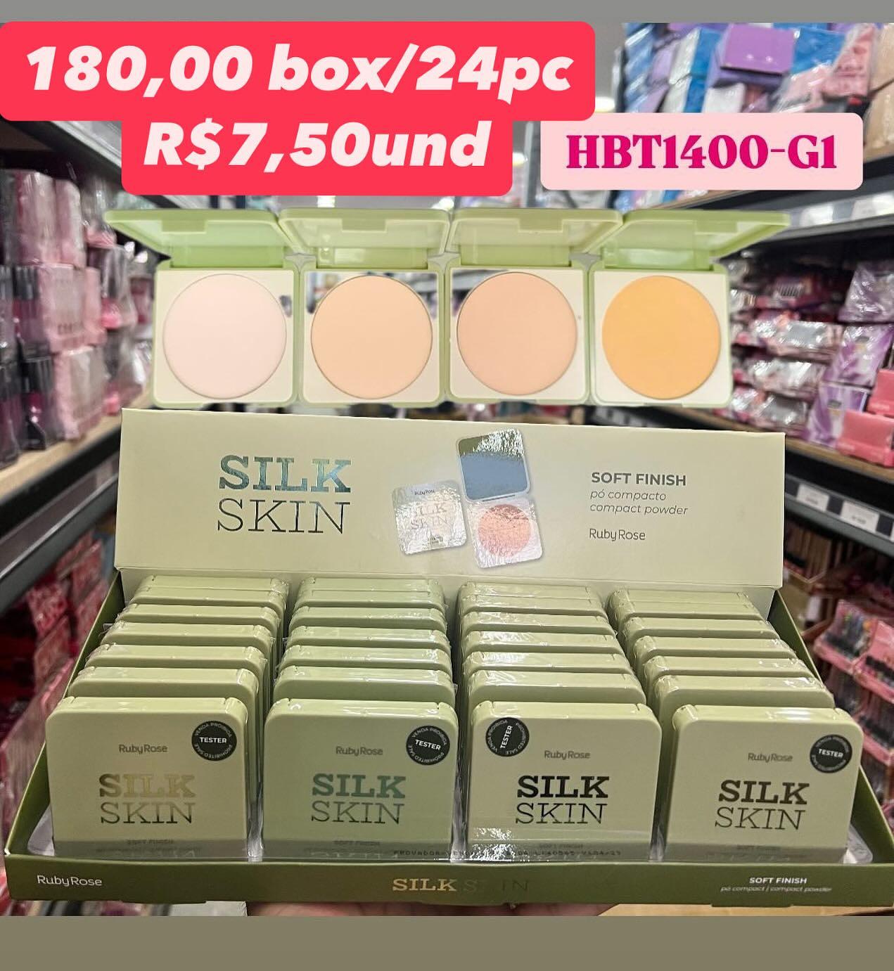 Pó Compacto Silk Skin Soft Finish Ruby Rose HBT1400-G1