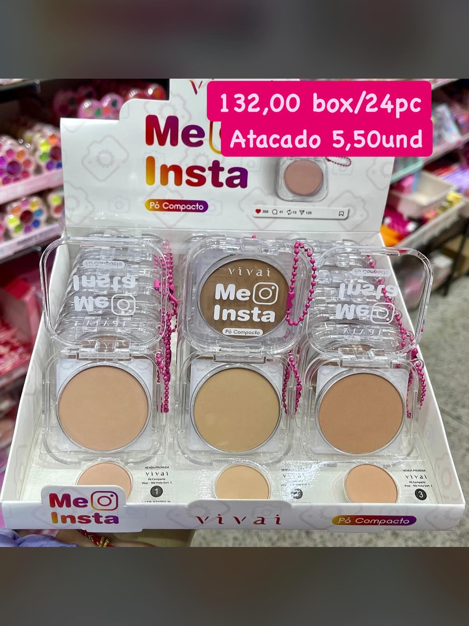 Pó Compacto Me Insta Viyai Tons 1 a 3