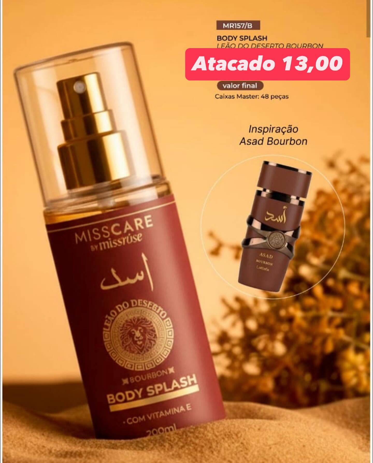 Body Splash Leão do Deserto Bourbon MissCare MR157/B 200ml