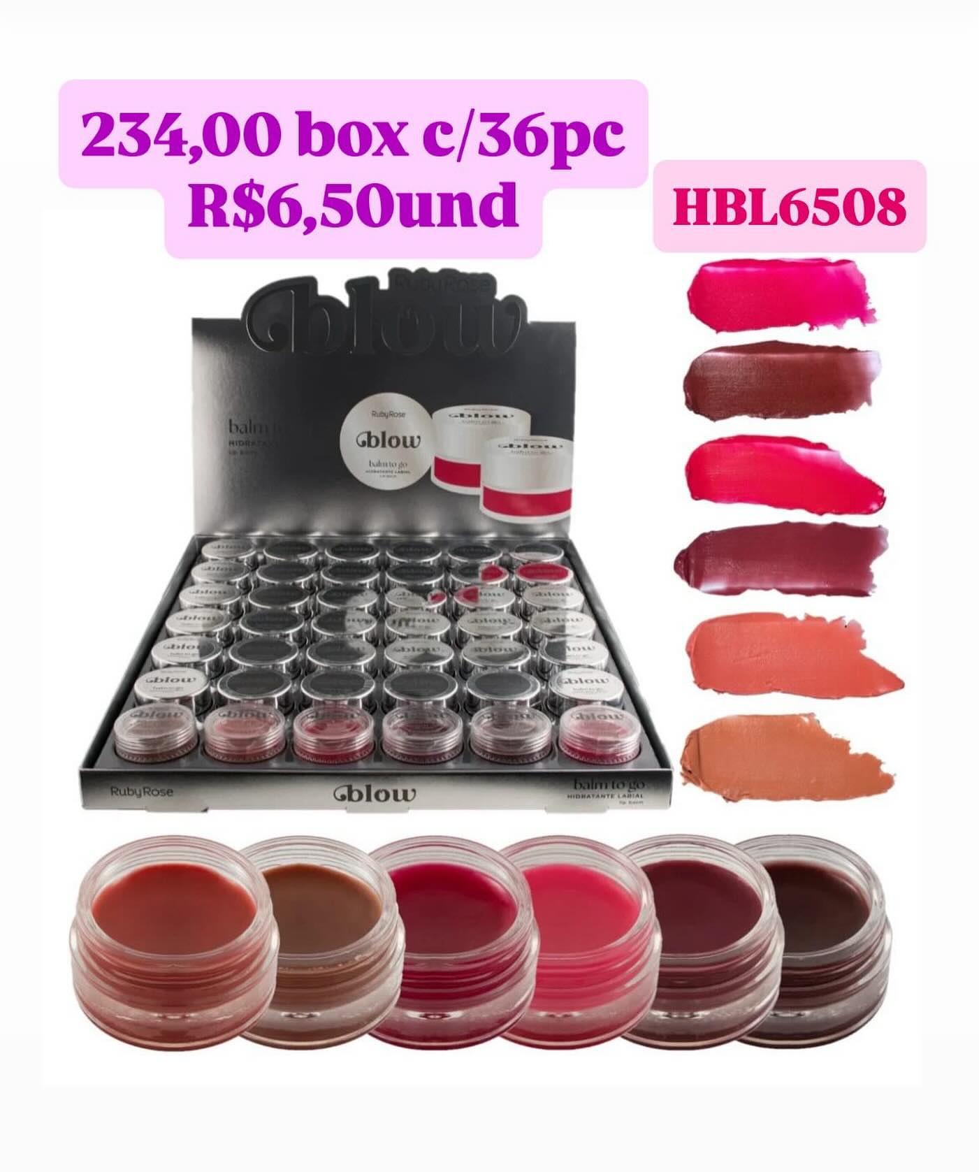 Balm Hidratante Labial Glow Ruby Rose HBL6508