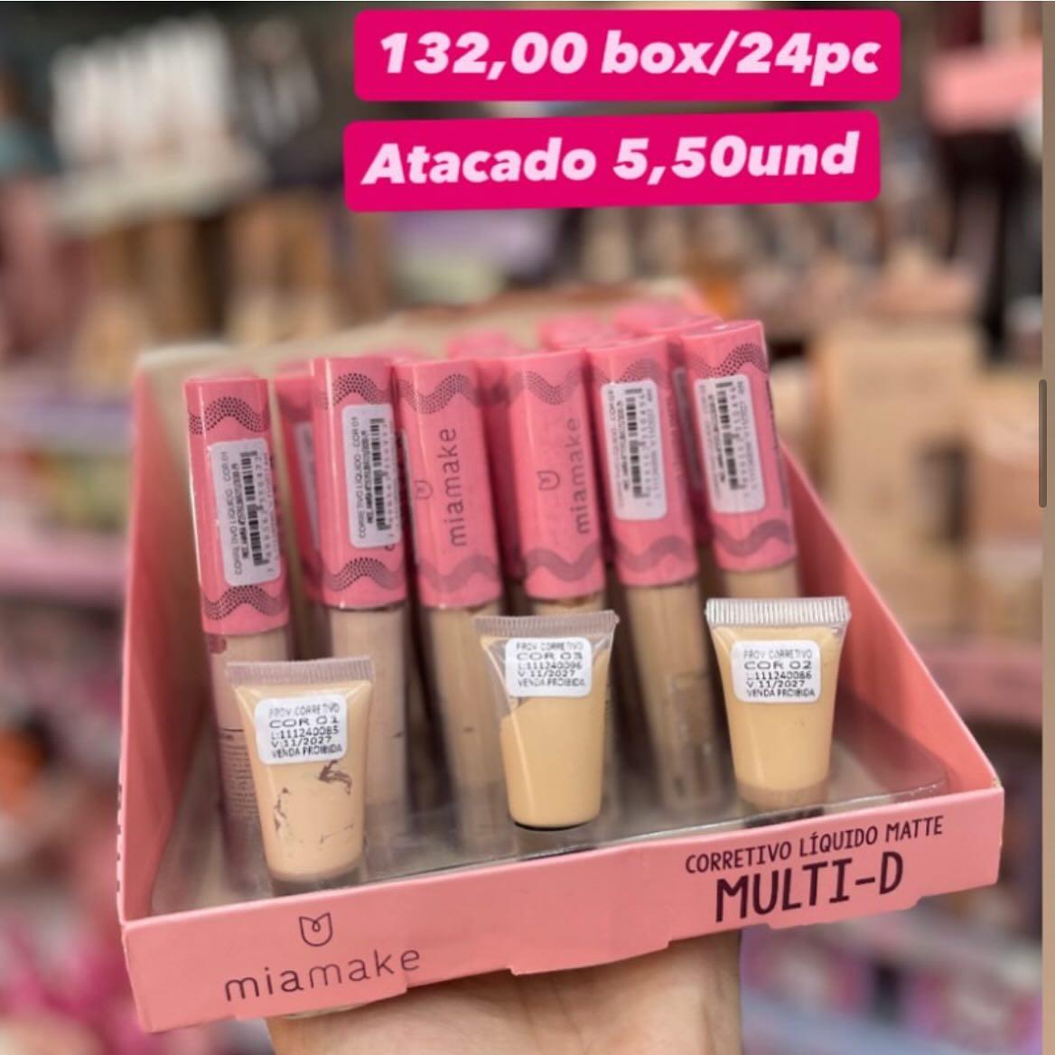 Corretivo Líquido Matte Multi-D MiaMake