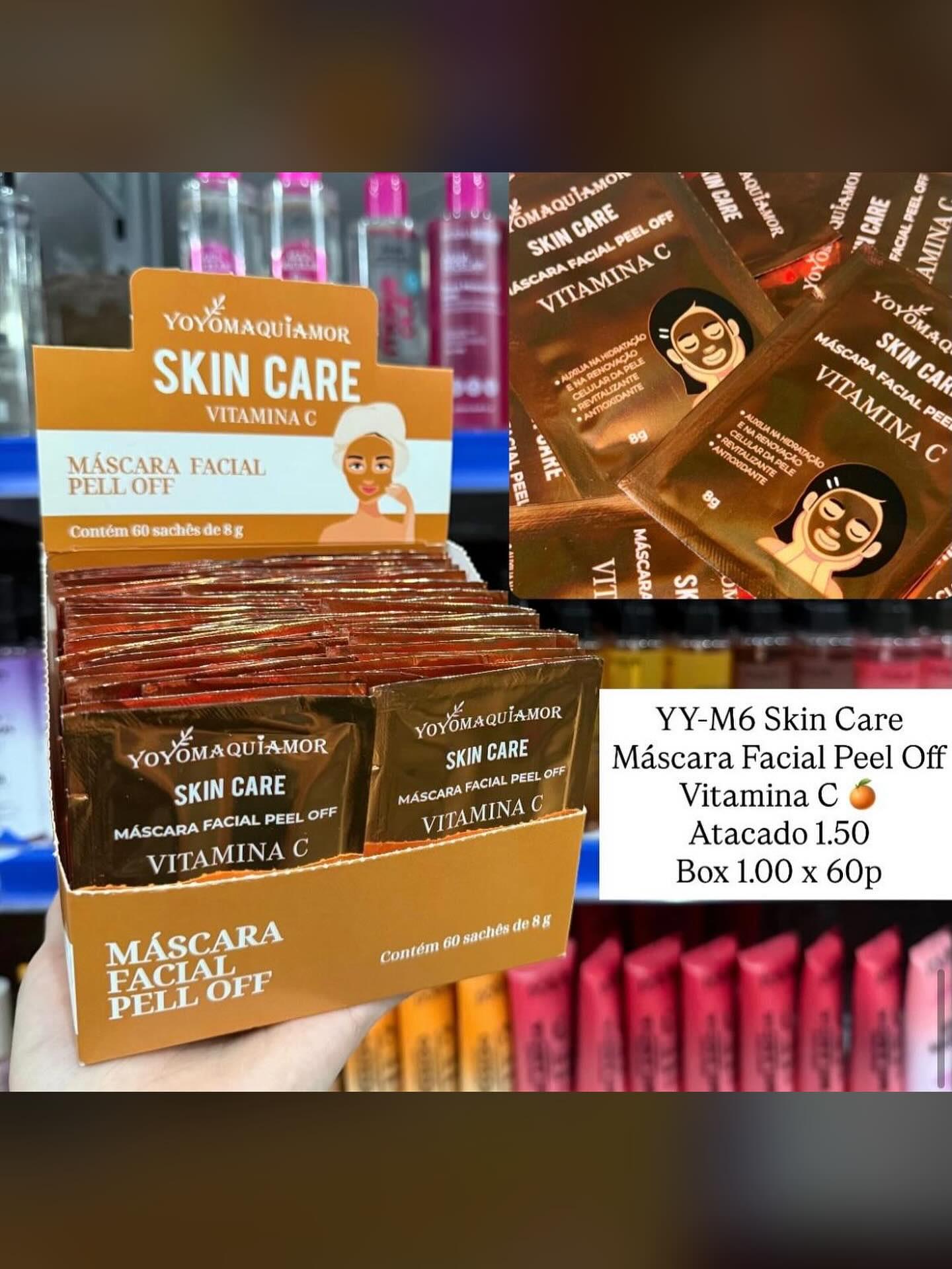 Máscara Facial Peel Off Vitamina C Yoyo Maquiamor YY-M6