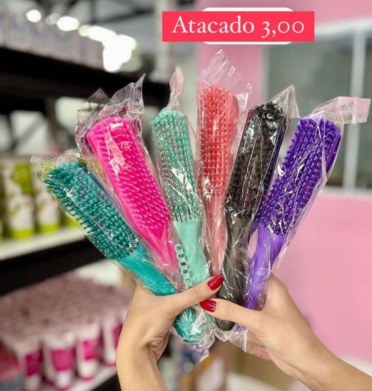 Escova de Cabelo Colorida
