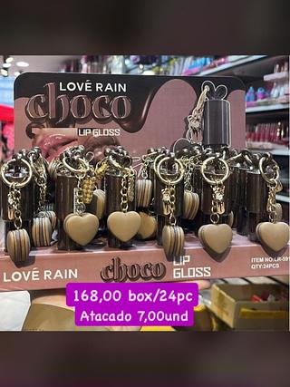 Lip Gloss Choco Love Rain com Chaveiro