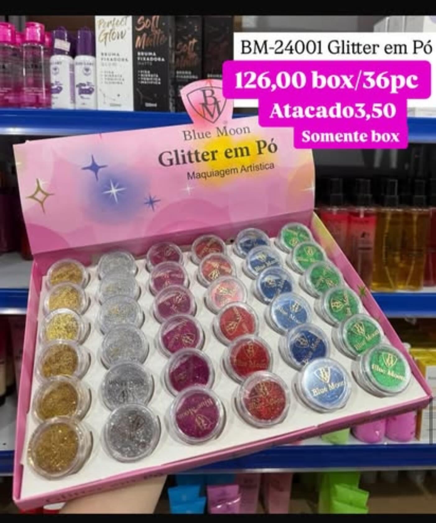 Glitter em Pó Blue Moon BM-24001