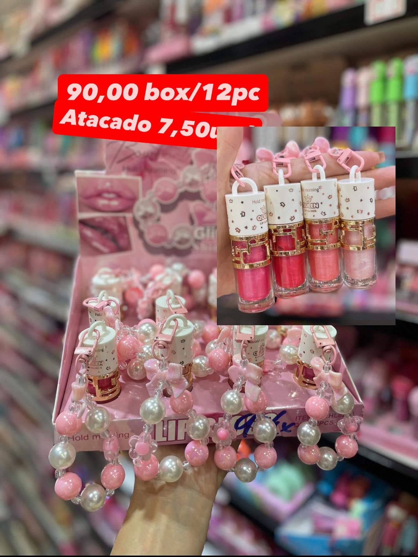 Gloss Labial Queen Hold Morning com Chaveiro