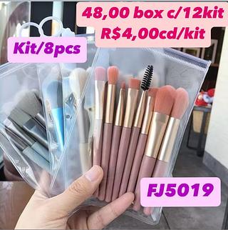 Kit de Pincéis de Maquiagem 8 Peças FJ5019