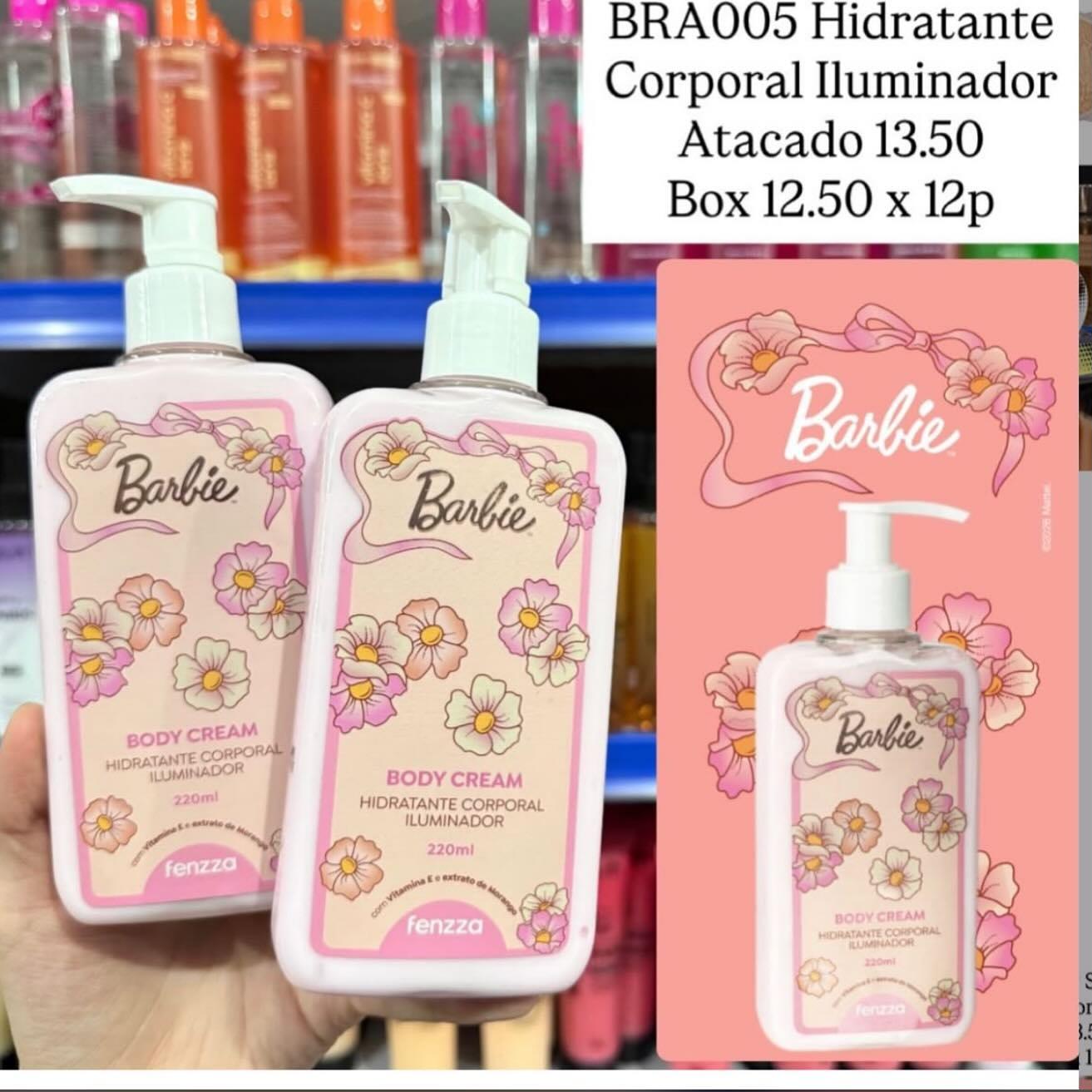 Hidratante Corporal Iluminador Barbie Fenzza 220ml BRA005