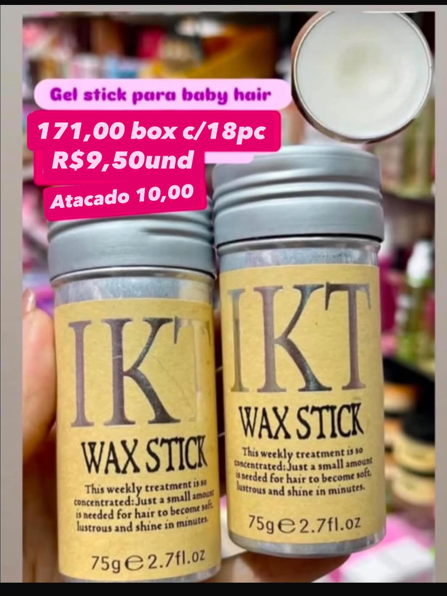 Gel em Bastão para Baby Hair TK Wax Stick 75 g