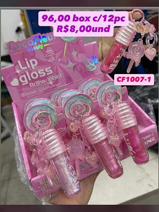Lip Gloss Brilho Labial CocoFleur Beauty com Chaveiro CF1007-1