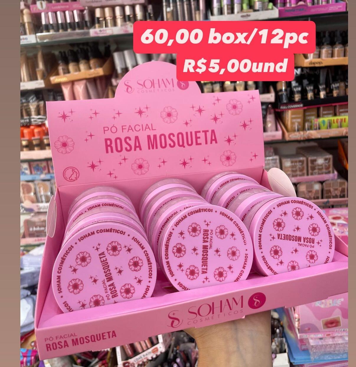 Pó Facial Rosa Mosqueta Soham Cosméticos