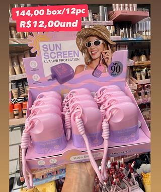 Protetor Solar Sun Screen UVA/UVB FPS 90 Kiss Beauty 68791-03