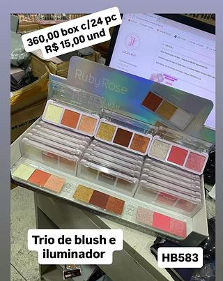 TRIO DE BLUSH ILUMINADOR DE RUBY ROSE
