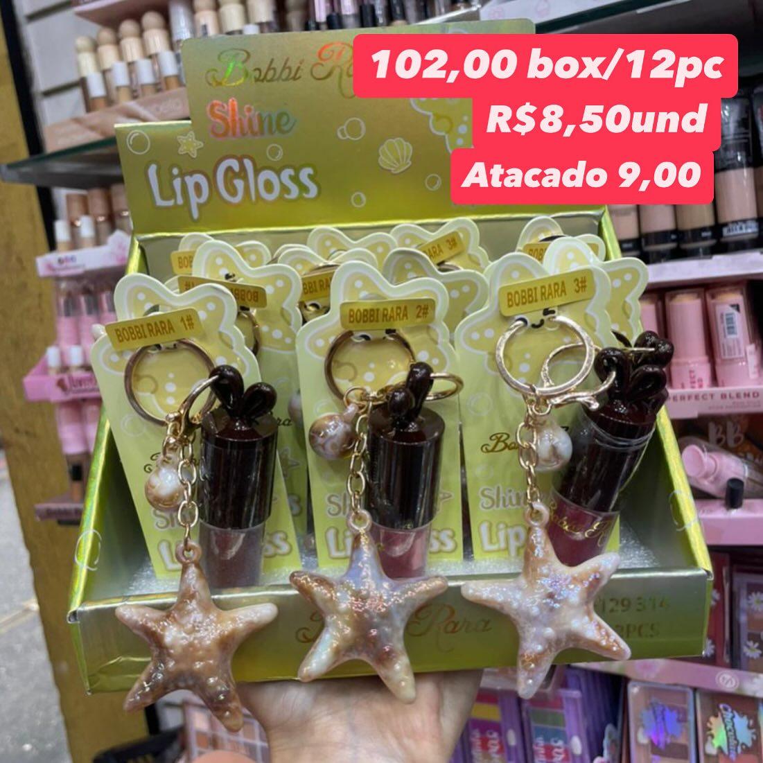 Lip Gloss Shine Bobbi Rara com Chaveiro de Estrela-do-mar