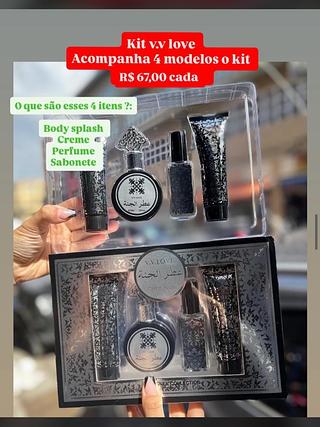 Kit V.V. Love Elysium Fields com 4 itens