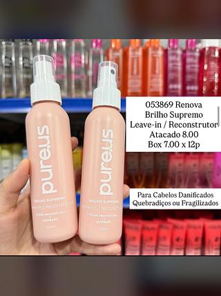 Leave-in Reconstrutor Pureus Renova Brilho Supremo 100ml