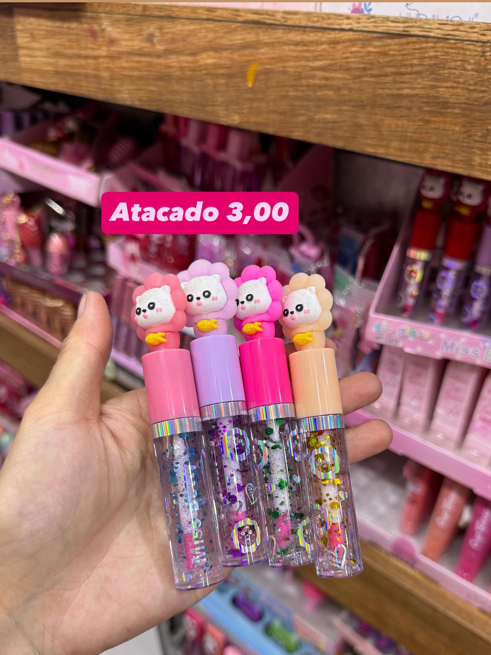 Lip Gloss com Ursinho