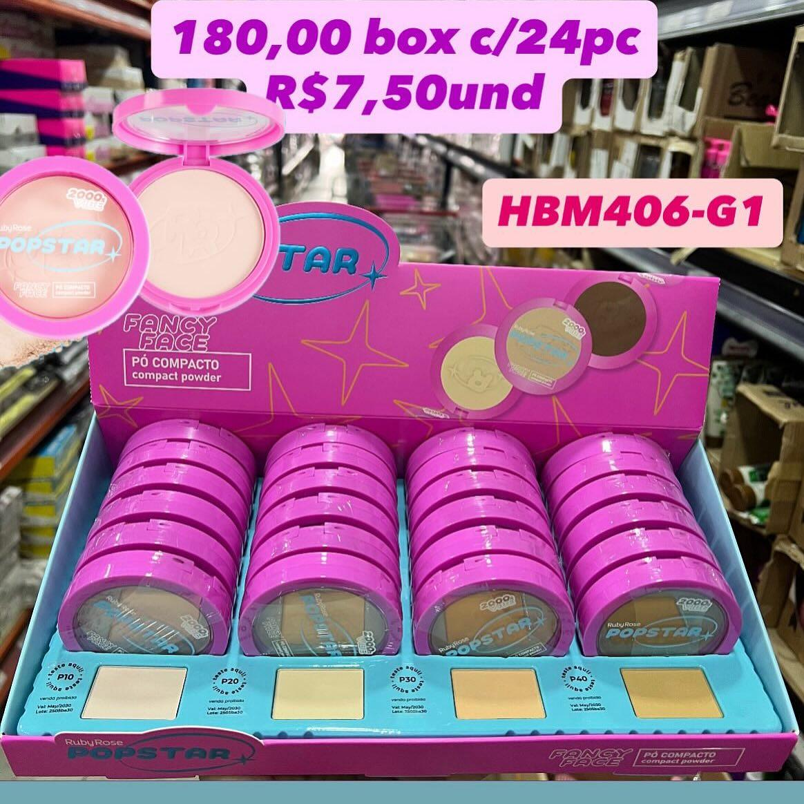 Pó Compacto Fancy Face Popstar Ruby Rose HBM406-G1
