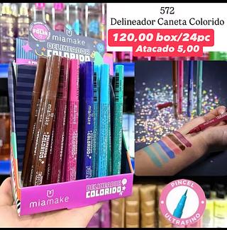 Delineador Caneta Colorido Mia Make 572