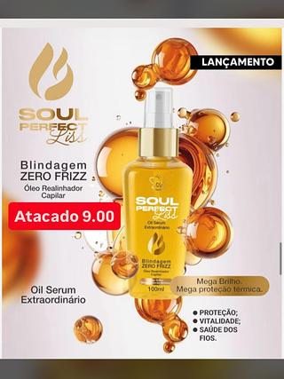 Óleo Realinhador Capilar Blindagem Zero Frizz Soul Perfect Liss 100ml