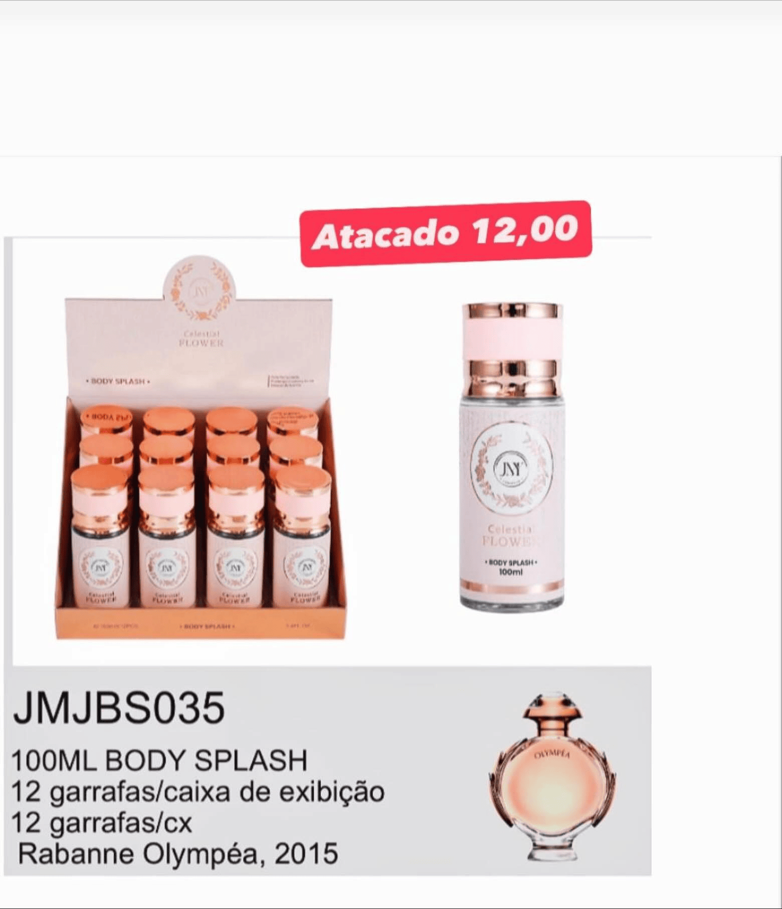 Body Splash Celestia Flower 100ml JMJBS035