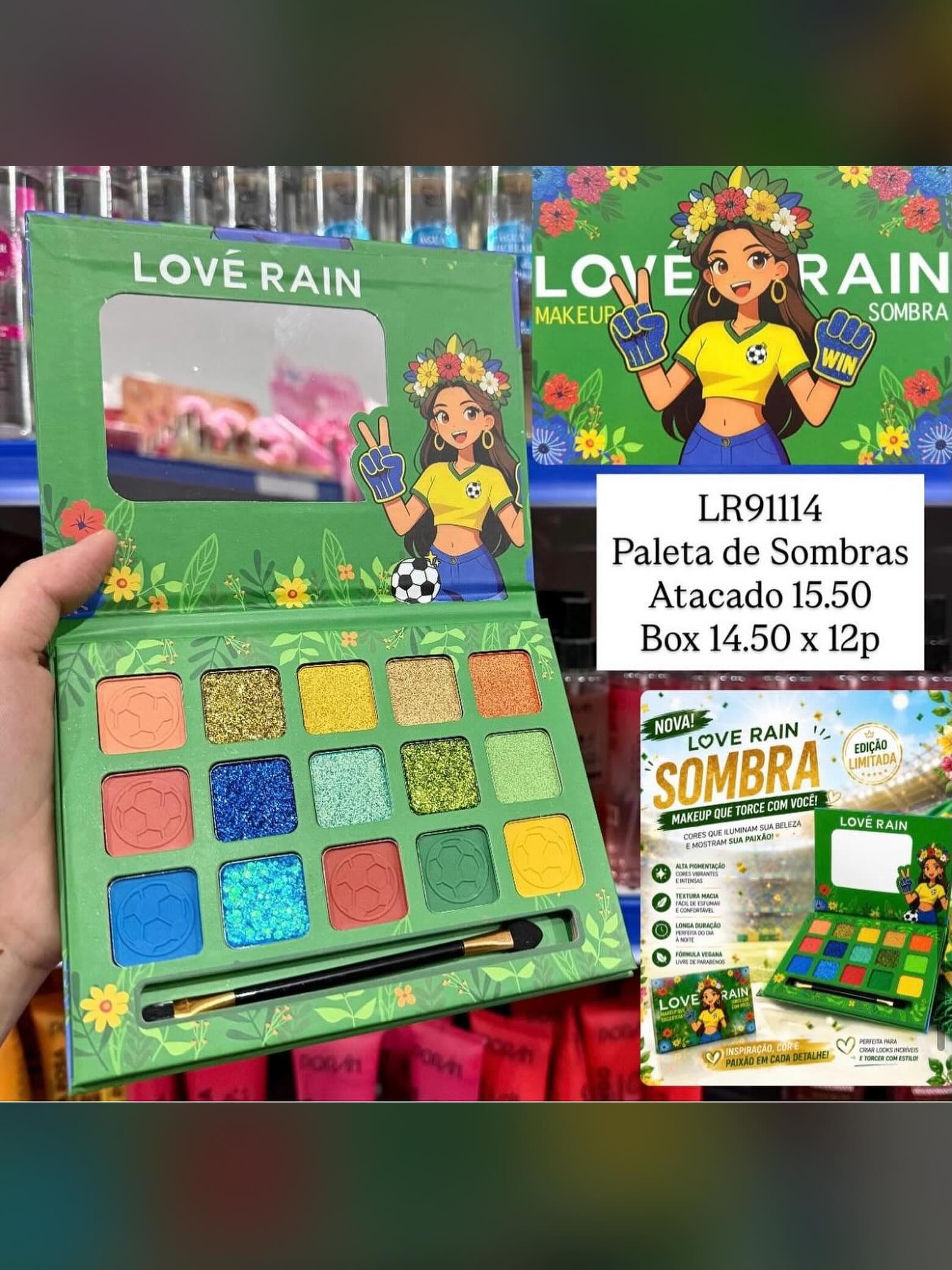 Paleta de Sombras Love Rain Copa 2026