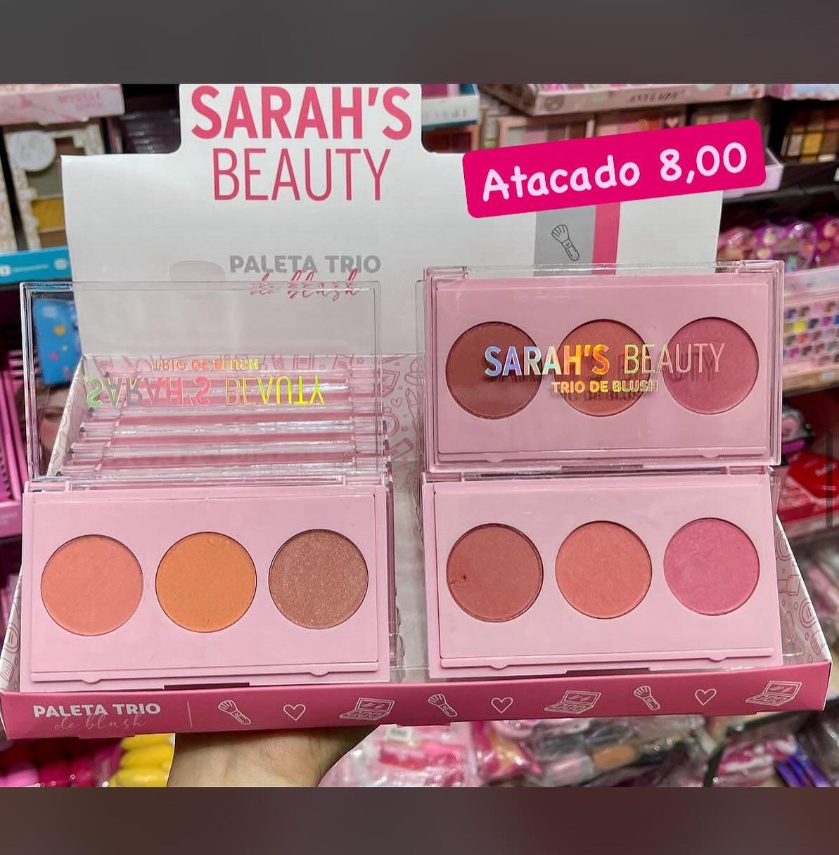 Paleta Trio de Blush Sarah's Beauty
