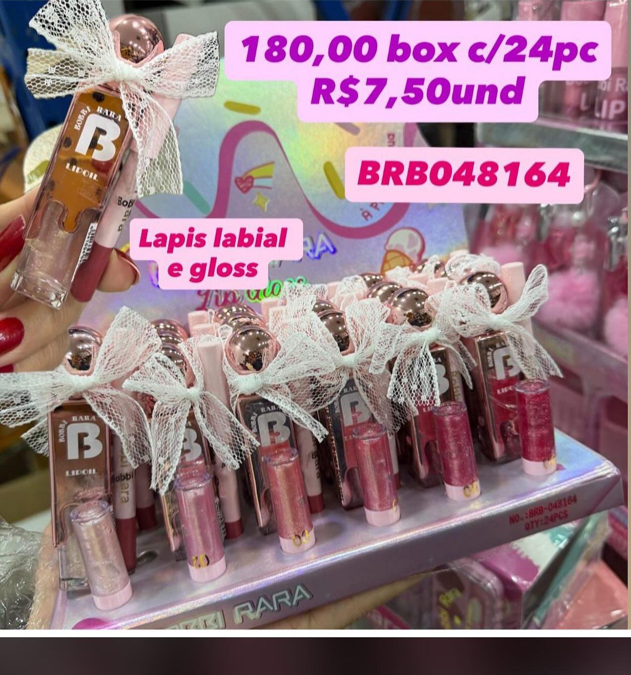 Kit Lápis Labial e Gloss Bobbi Rara BRB048164