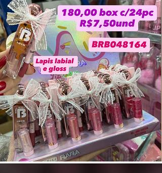 Kit Lápis Labial e Gloss Bobbi Rara BRB048164