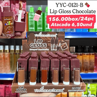 Lip Gloss Chocolate Yoyo Maquiamor YYC-0121-B